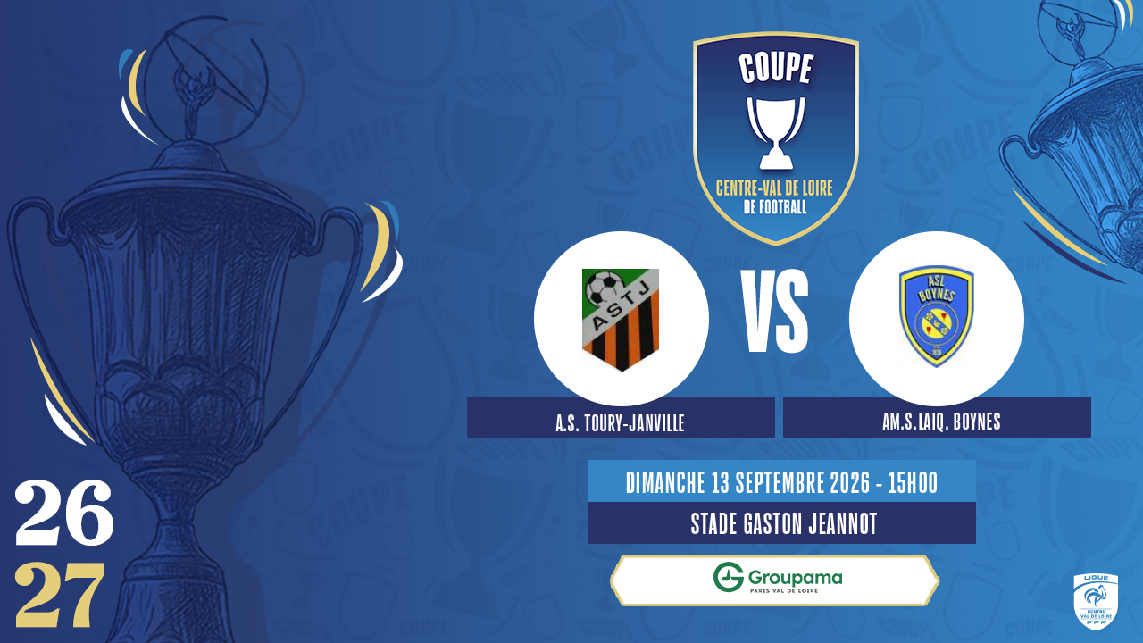 Affiche A.S. TOURY-JANVILLE contre AM.S.LAIQ. BOYNES