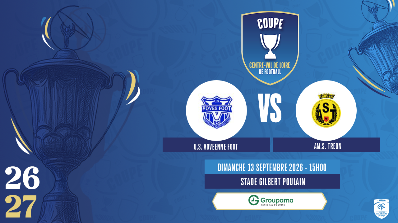 Affiche U.S. VOVEENNE FOOT contre AM.S. TREON