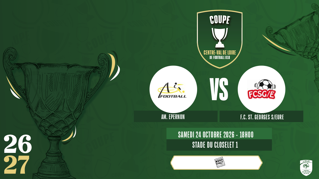 Affiche AM. EPERNON contre F.C. ST. GEORGES S/EURE